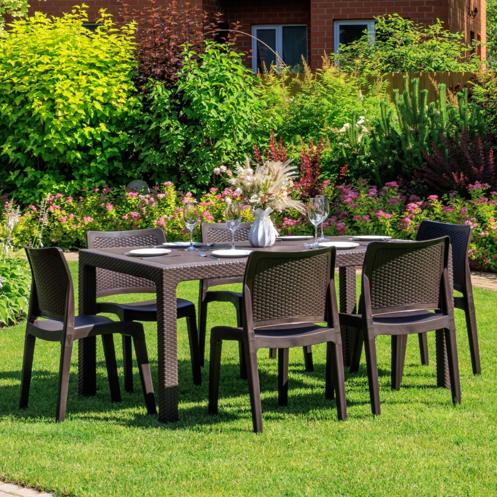 Обеденный комплект Royal Family JULY M коричневый 1